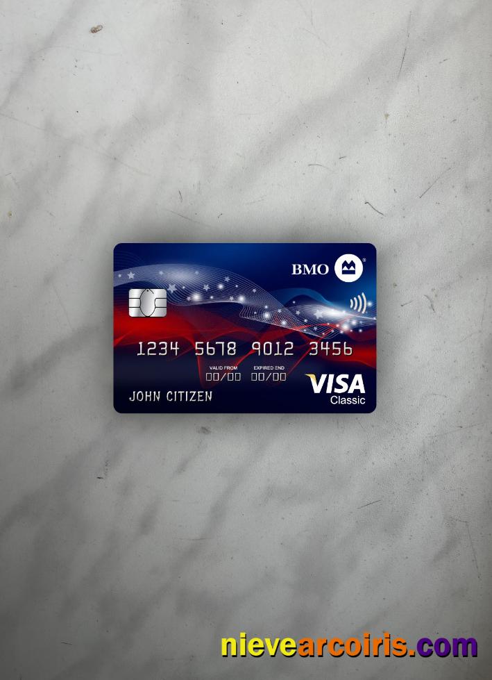 USA BMO Bank of Montreal bank visa classic card photolook